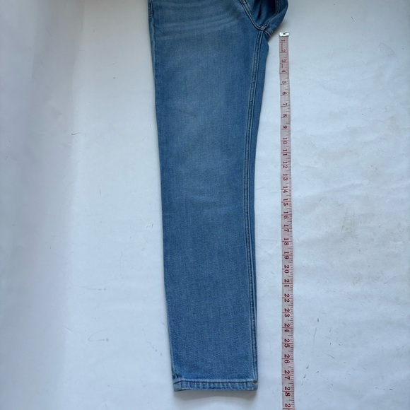 Redone 90’s High Rise Ankle Crop Button Fly Blue Denim Jeans 29 - Picture 14 of 17